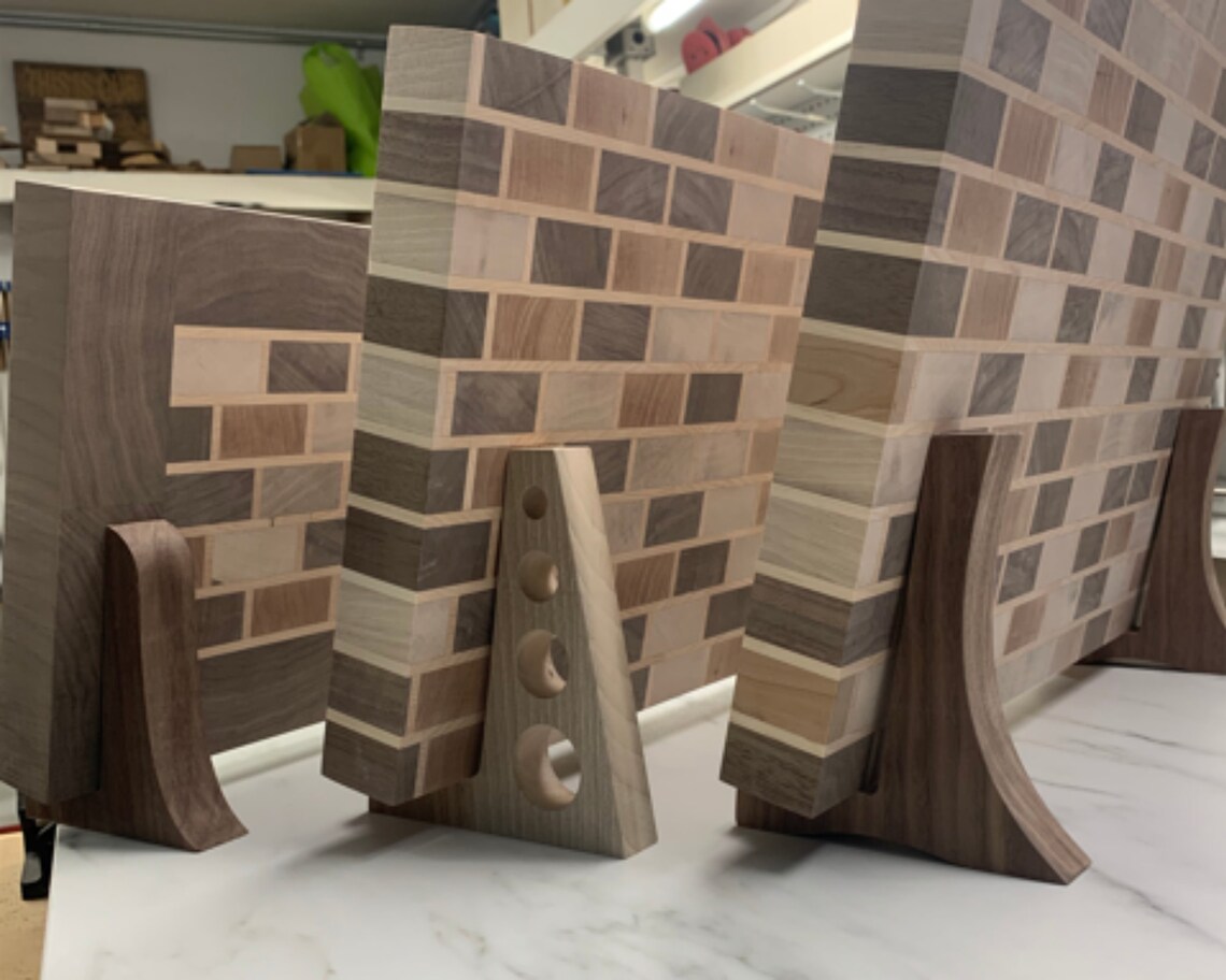 Cutting Board Stand SVG Files 3 Different Designs - Etsy