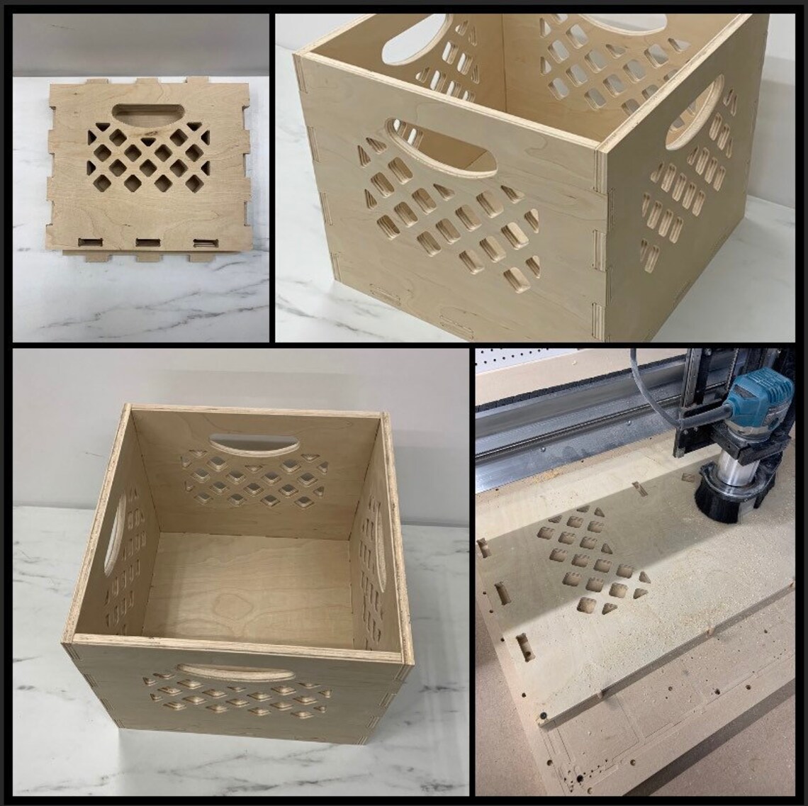 Vinyl Record Box Milk Crate Storage Etsy