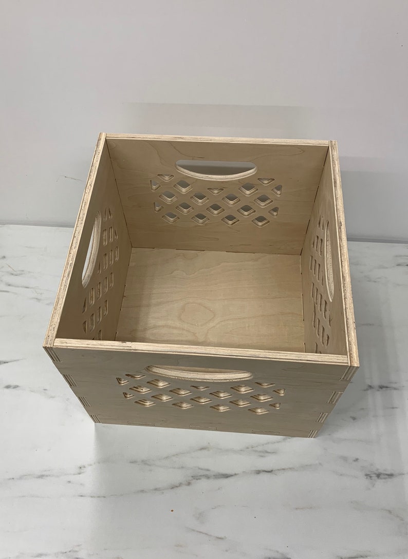 Vinyl Record Box Milk Crate Storage Etsy