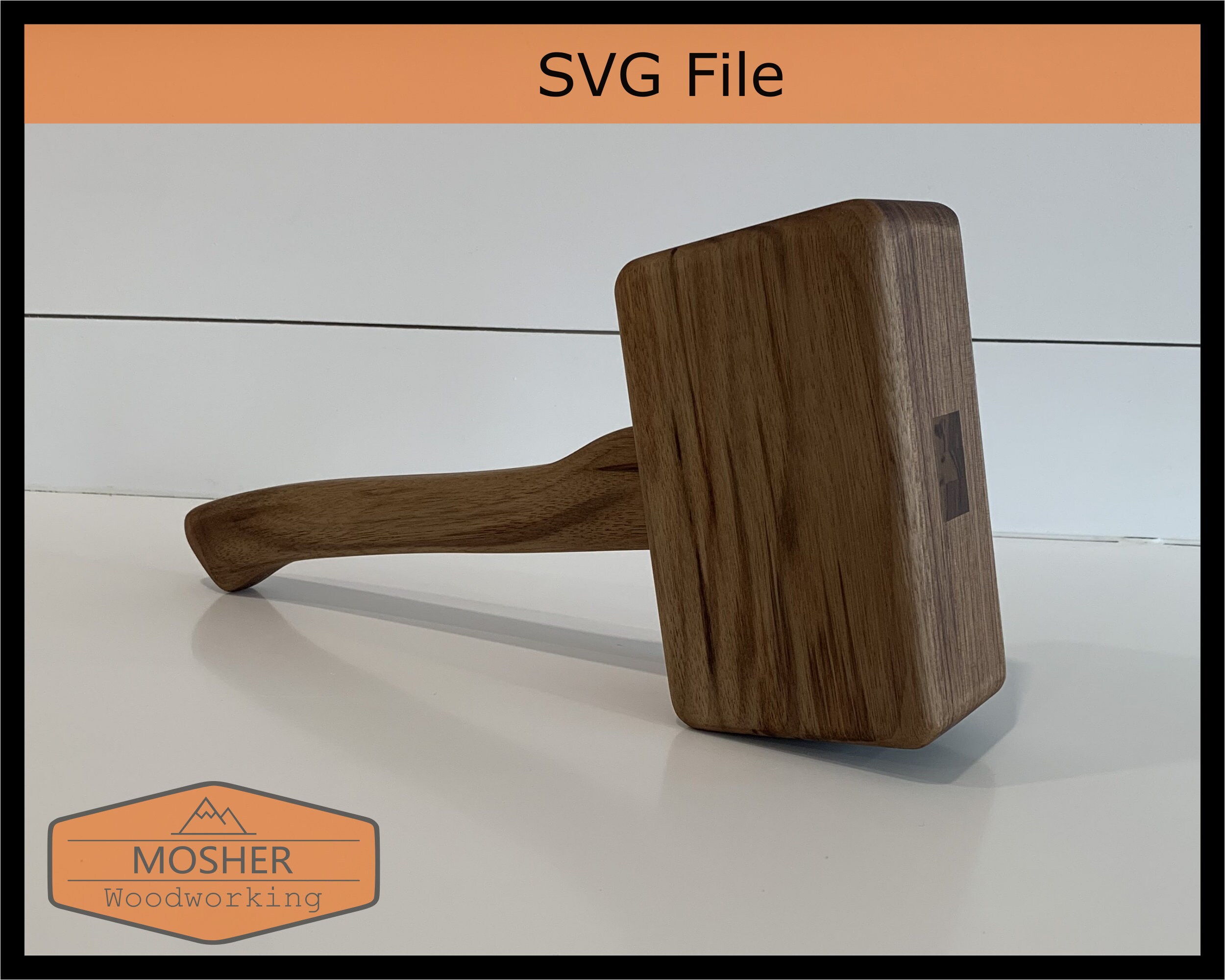 SVG FILE - Wooden Mallet