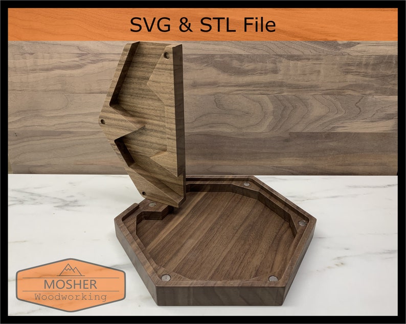 Combo Dice Roller/storage Box SVG & STL round and Hex Etsy