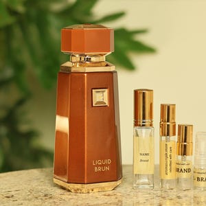 Liquid Brun Perfume Sample: Vanilla Amber Scent - Fragrance World Althair Twist