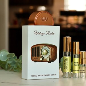 VINTAGE RADIO Lattafa Perfume SAMPLE 1ml 2ml 3ml 5 ml 10ml | Middle Eastern Arab  Samples | Travel Size | Gifts for Her/Him | Paragon Twist