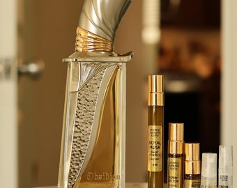 Obsidian Sample • French Avenue • Amber Vanilla Oriental Woody | Angels' Share On The Rocks Twist