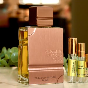 Amber Oud Tobacco Edition Perfume Sample • Al Haramain • Inspired by Tobacco Vanille