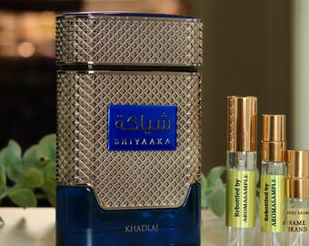 Shiyaaka BLUE Khadlaj Perfume Sample: Middle Eastern Arab Fragrance