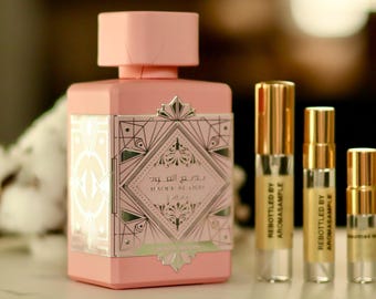 Noble Blush Lattafa Perfume Sample: Soft Rose & Powdery Floral Travel Spray