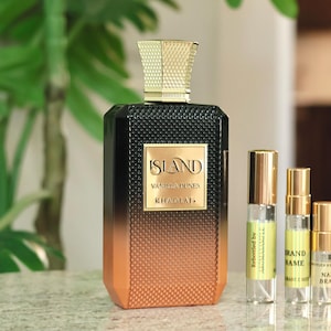 Island VANILLA DUNES Khadlaj Perfume SAMPLE 1ml, 2ml, 3ml, 5ml, 10ml | Middle Eastern Arab Bundle | Gifts for Her/Him | Althair Twist