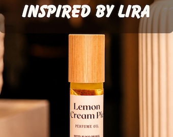 Lemon Cream Pie Perfume Oil | Blood Orange Vanilla Caramel Rose | Gourmand Fragrance Oil Roller