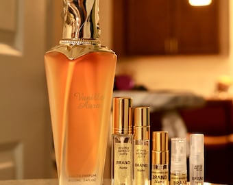 Vanilla Aura Perfume Sample • Maison Asrar Fragrance • Caramel Chocolate • Warm Tonka Vanilla