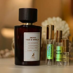 Smoked Oud & Vanilla Maison Alhambra Perfume SAMPLE 1 ml, 2ml, 3ml, 5ml, 10ml | Middle Eastern Arab Sample Bundle |  Smoky, Spicy, Sweet