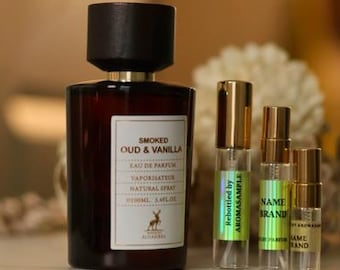 Smoked Oud & Vanilla Perfume Sample: Maison Alhambra, Middle Eastern Fragrance