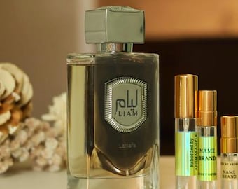 Liam Grey Perfume Sample: Creamy Fig & Sandalwood - Arab-Inspired Tea Fragrance