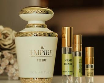 Khadlaj Empire Victor Perfume Sample, Fruity Floral Gourmand