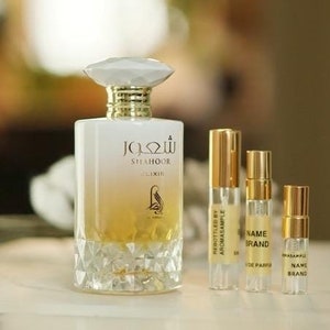 Shahoor Elixir Perfume Sample • Creamy. Lemon. Vanilla Scent • Arab-Inspired Fragrance • 1ml to 10ml Travel Size