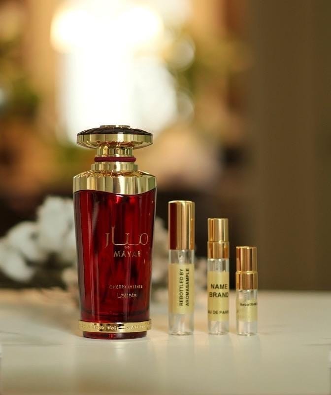 Mayar CHERRY Intense Lattafa Perfume Sample: Black Opium OVER RED Twist