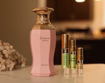 Muestra de perfume Afnan Kiaana Crush: Aroma floral de Oriente Medio