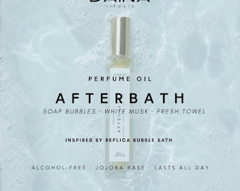 Afterbath Perfume Oil • Aldehydes, Coconut Milk Soap, White Musk, Jojoba, Quartz Roller