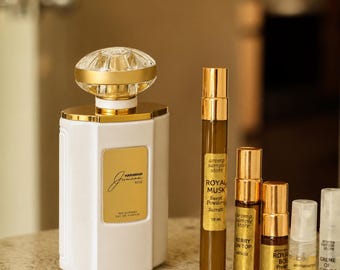 Junoon Rose Al Haramain Perfume Sample | Cherry Blossom Tonka Suede | Oriental Floral Fragrance Decant