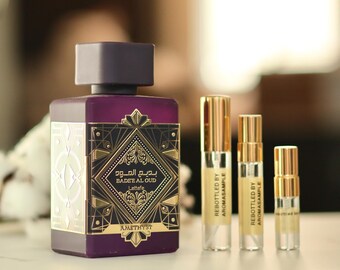 Badee Al Oud Amethyst Lattafa Perfume Sample: Floral Fruity Amber Scent