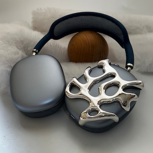 Vestige - 3D Printed AirPods Max Cover: Chrome, Gold, Silver Cosmos Design, Mirror Effect