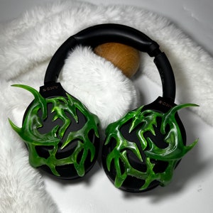 Couleur vert dragon - Support pour écouteurs Sony WH-1000XM4 Thorn / Housse pour Sony xm4 / Accessoires d'impression 3D / Housse Sony / Accessoires Sonny