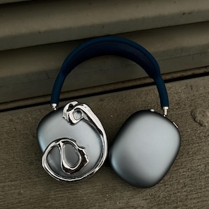 Funda para AirPods Max impresa en 3D: diseño sin rostro de amor propio, funda para auriculares con efecto espejo