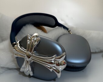 Airpods Max 'pewter Cross' Headphones Attachment: 3D Resin Print