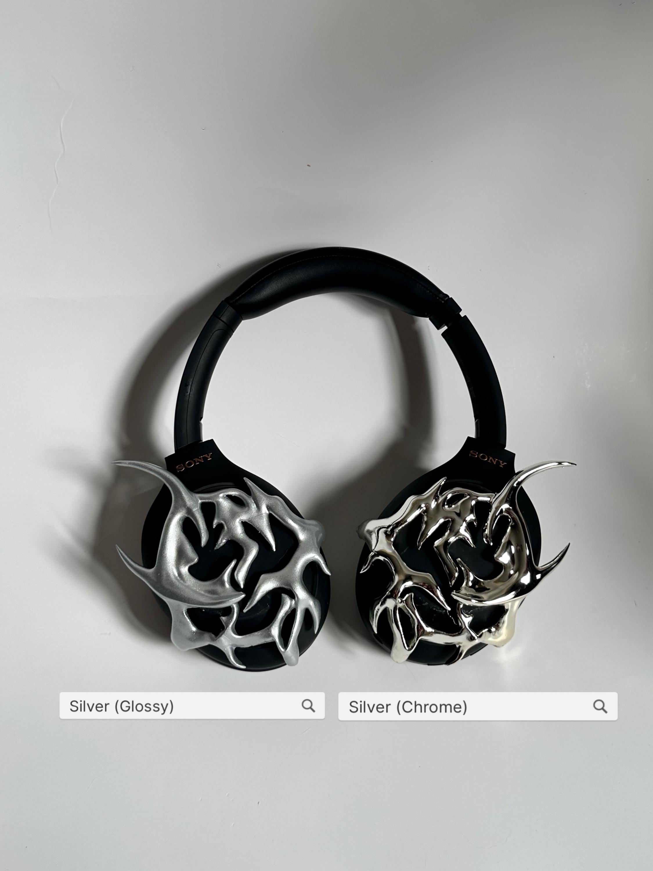 Sony WH-1000XM4 Headphone Cover — Gothic Thorn 3D Printed