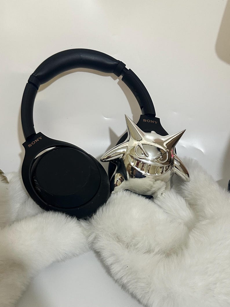 3D Printed Cartoon SONY WH-1000 XM4 / SONY Cover, Headset Case, Headphone Attachment, Shinny Chrome Purple image 14
