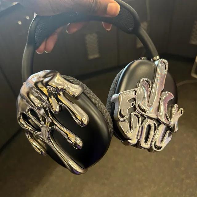 Airpods Max Middle Finger 'fuck You' Attachment: 3D Resin Print