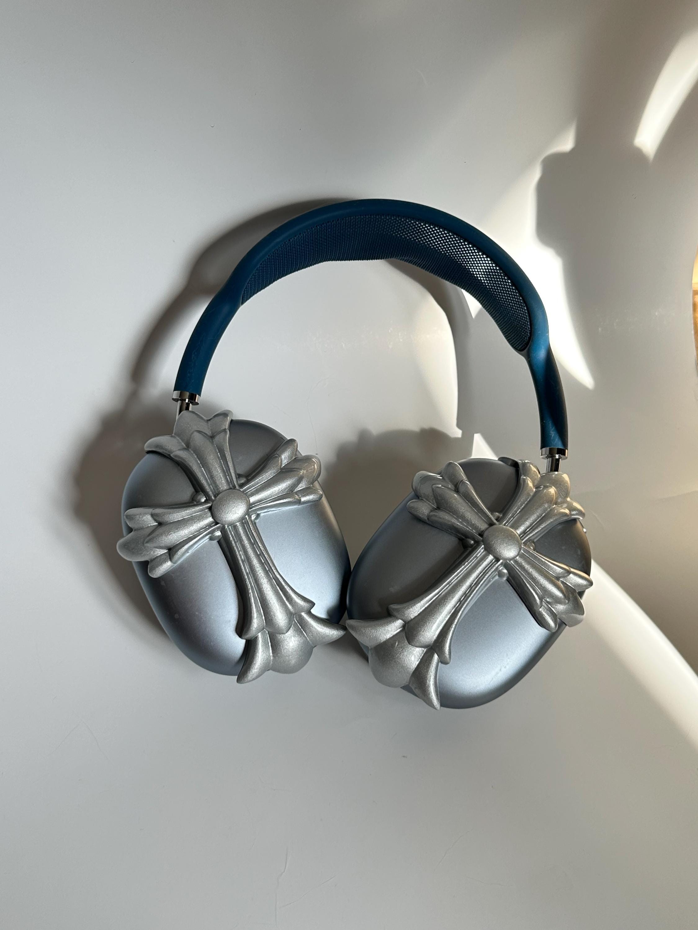Airpods Max 'pewter Cross' Headphones Attachment: 3D Resin Print