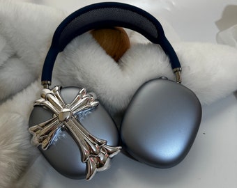 Airpods Max Pewter Cross Earbuds Attachment / Headphones Airpods Max Pewter Cross Earbuds Attachment / Headphones