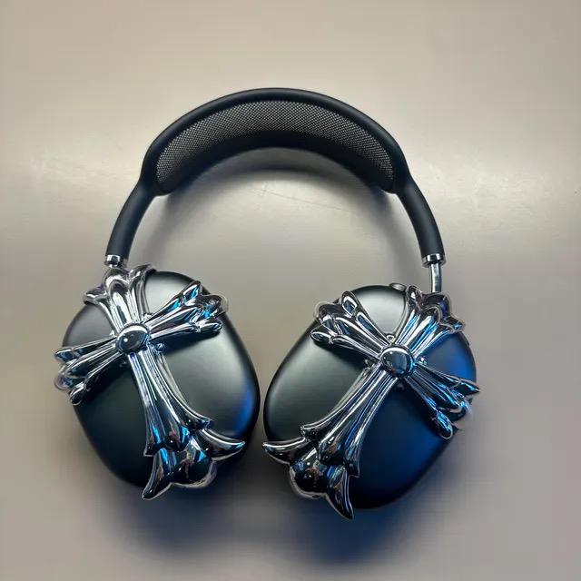 Airpods Max 'pewter Cross' Headphones Attachment: 3D Resin Print