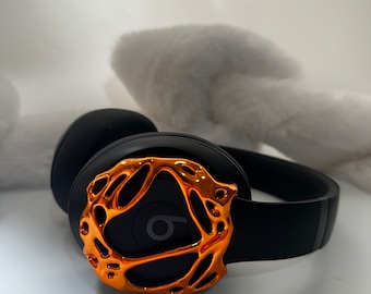 Beats Studio Pro Headphones &#39;Scorch&#39; Attachment: 3D Resin Print Case Cover, Mirror Effect