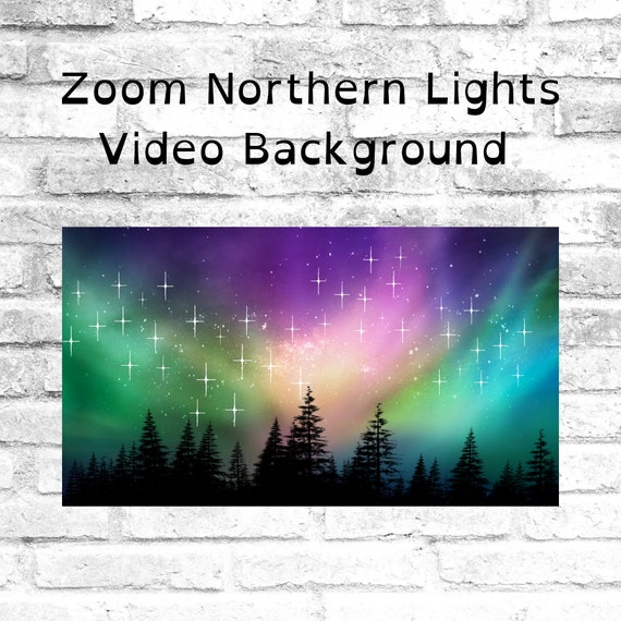 Northern Lights Zoom Background Video for Zoom Virtual Etsy