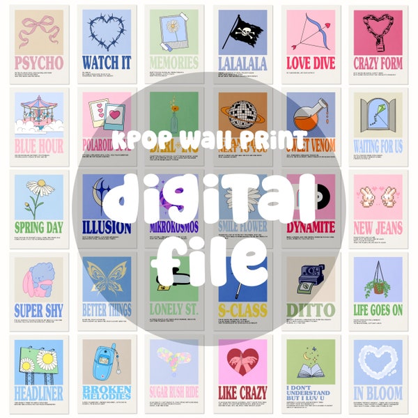 Kpop Wall Print - *ONE* DIGITAL FILE