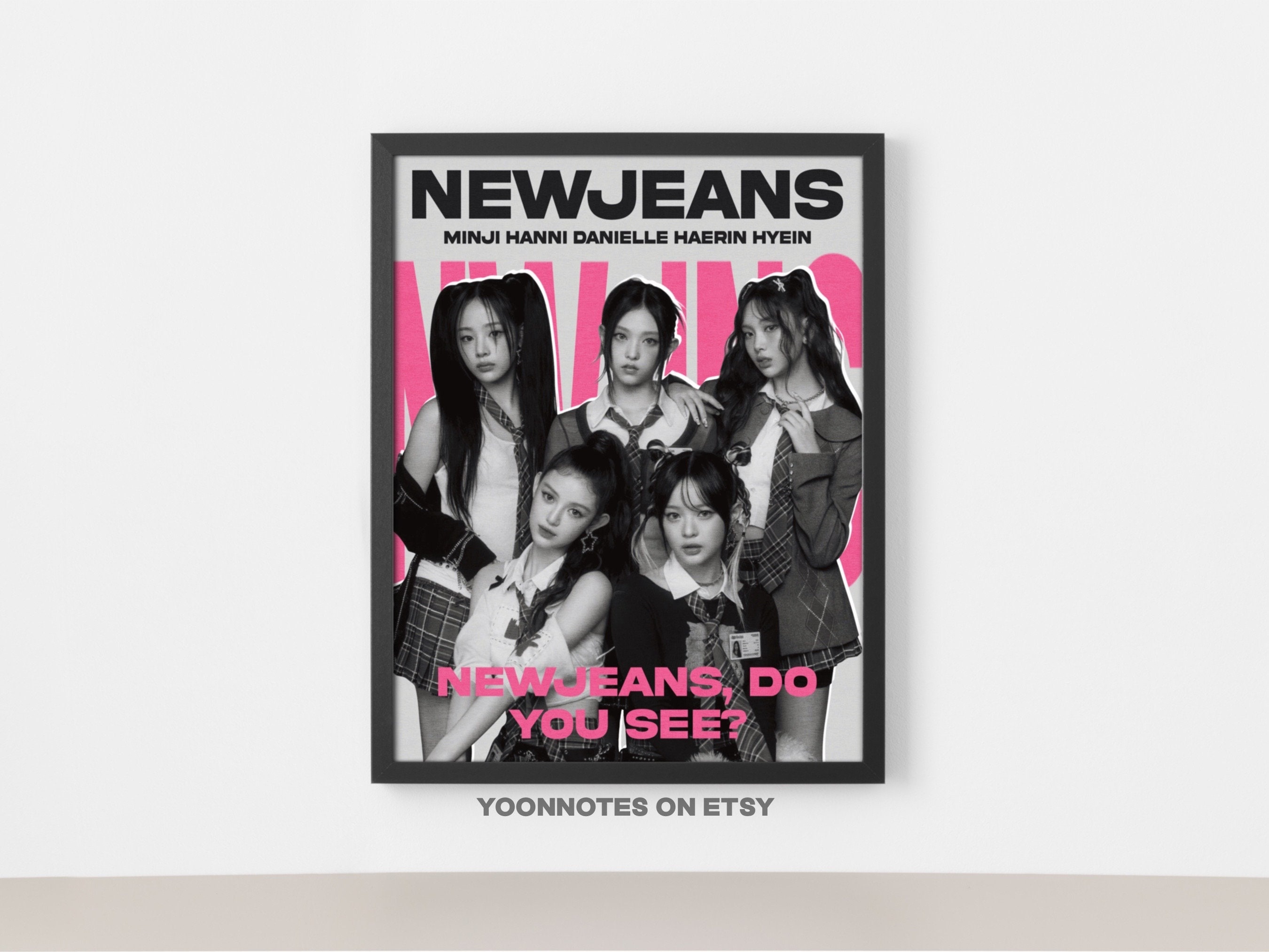 Set of 3 NEWJEANS Poster Kpop Prints and Wall Art for Room Decor