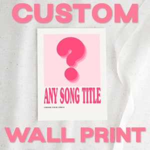 Custom Kpop Wall Print — aesthetic kpop decor