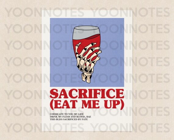 Enhypen sacrifice Wall Print Aesthetic Kpop Decor 