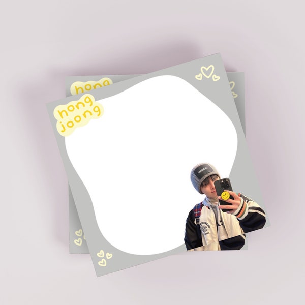 ateez hongjoong memo pad - kpop memo pad notepad stationary