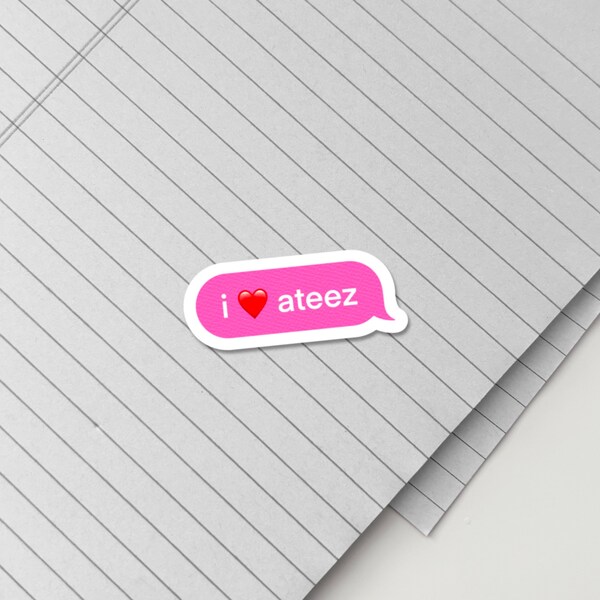 Ateez Sticker - text message