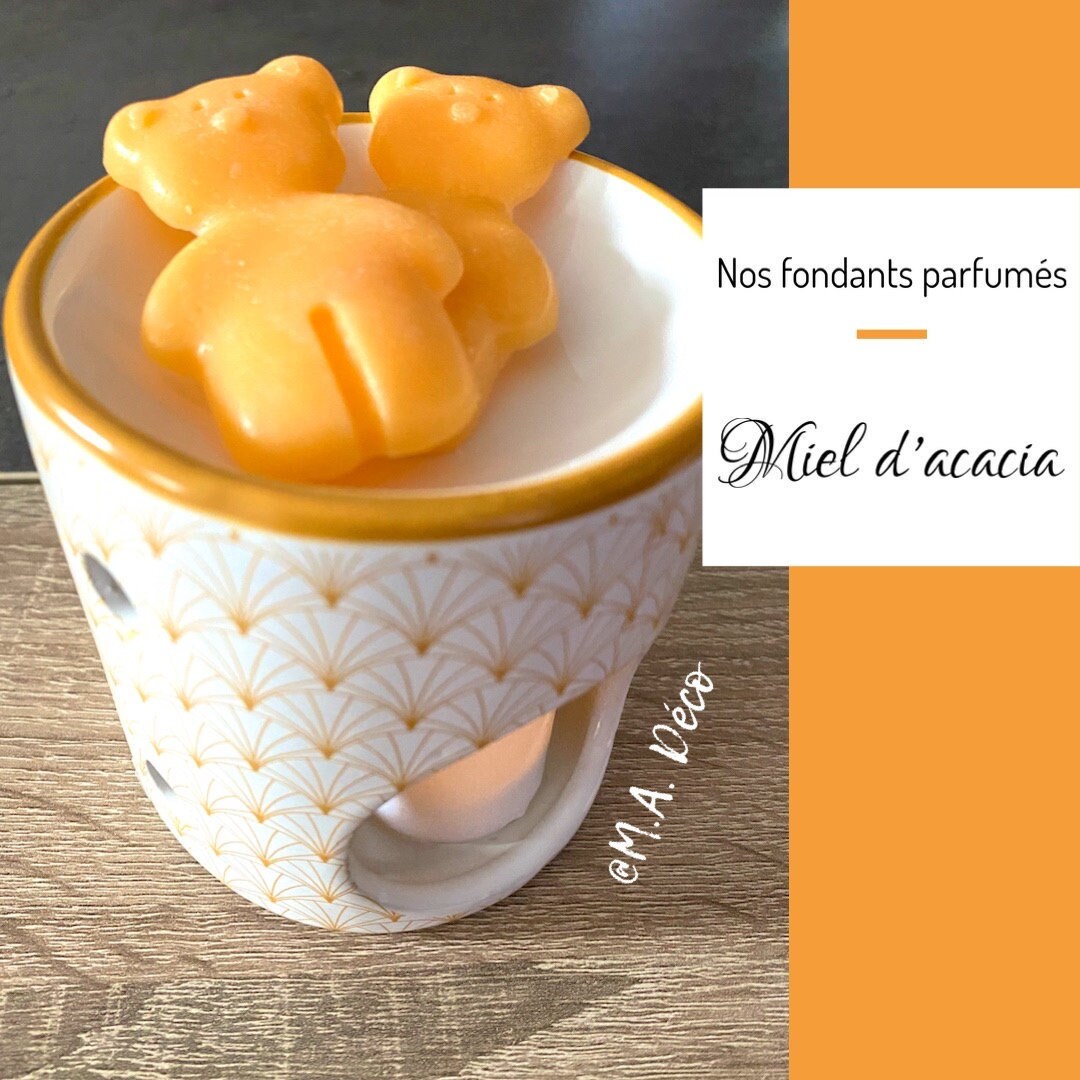 Fondant Parfumé Fait Main Cire Végétale - Miel d'acacia