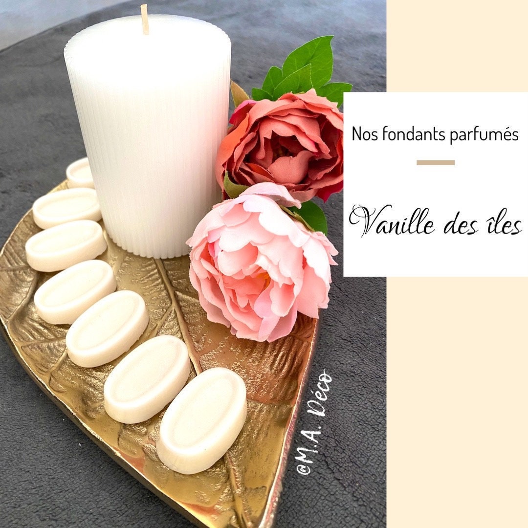 Fondant Parfumé Fait Main Cire Végétale - Vanille Des Îles