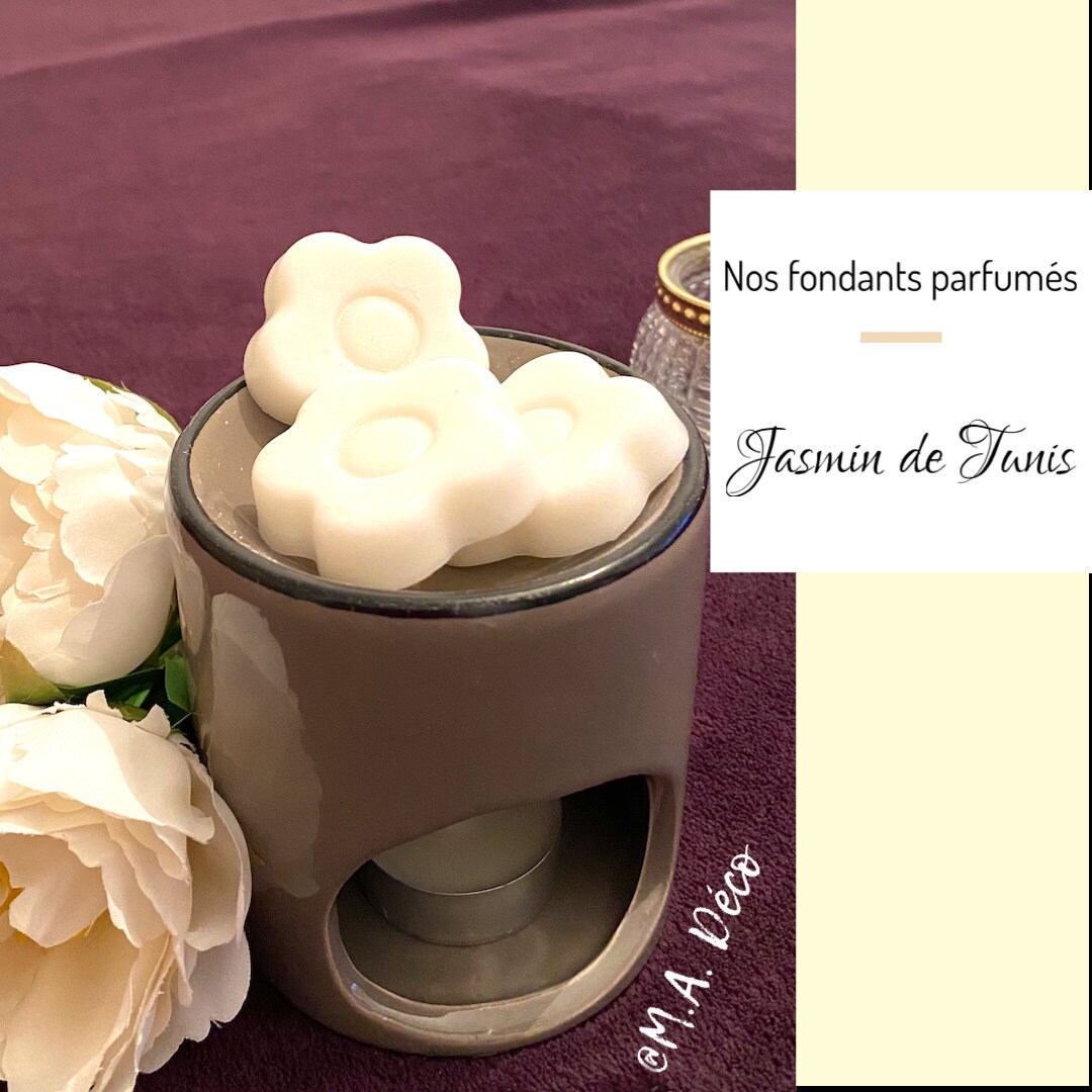 Fondant Parfumé Fait Main Cire Végétale - Jasmin de Tunis