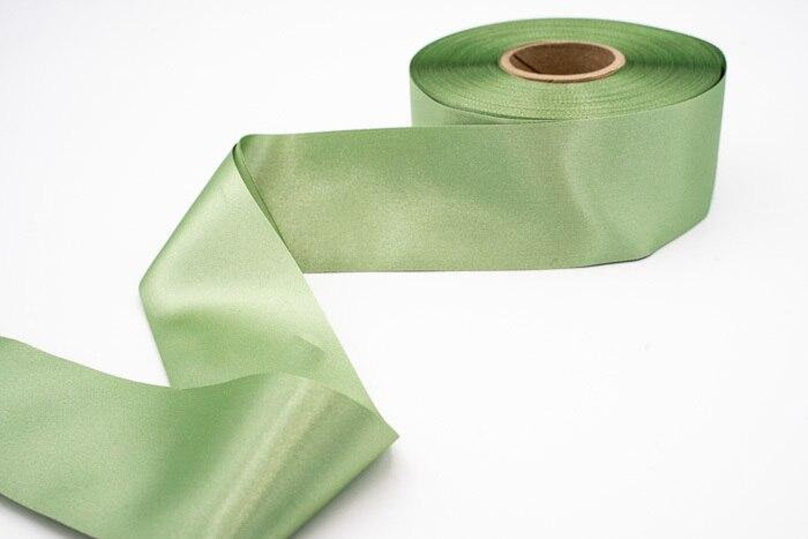 NEW 2 Sage Green Satin Blanket Binding 25 YD Bulk Roll Etsy