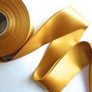 2" Poly Gold Satin Blanket Binding 2" 25 YD Bulk Roll