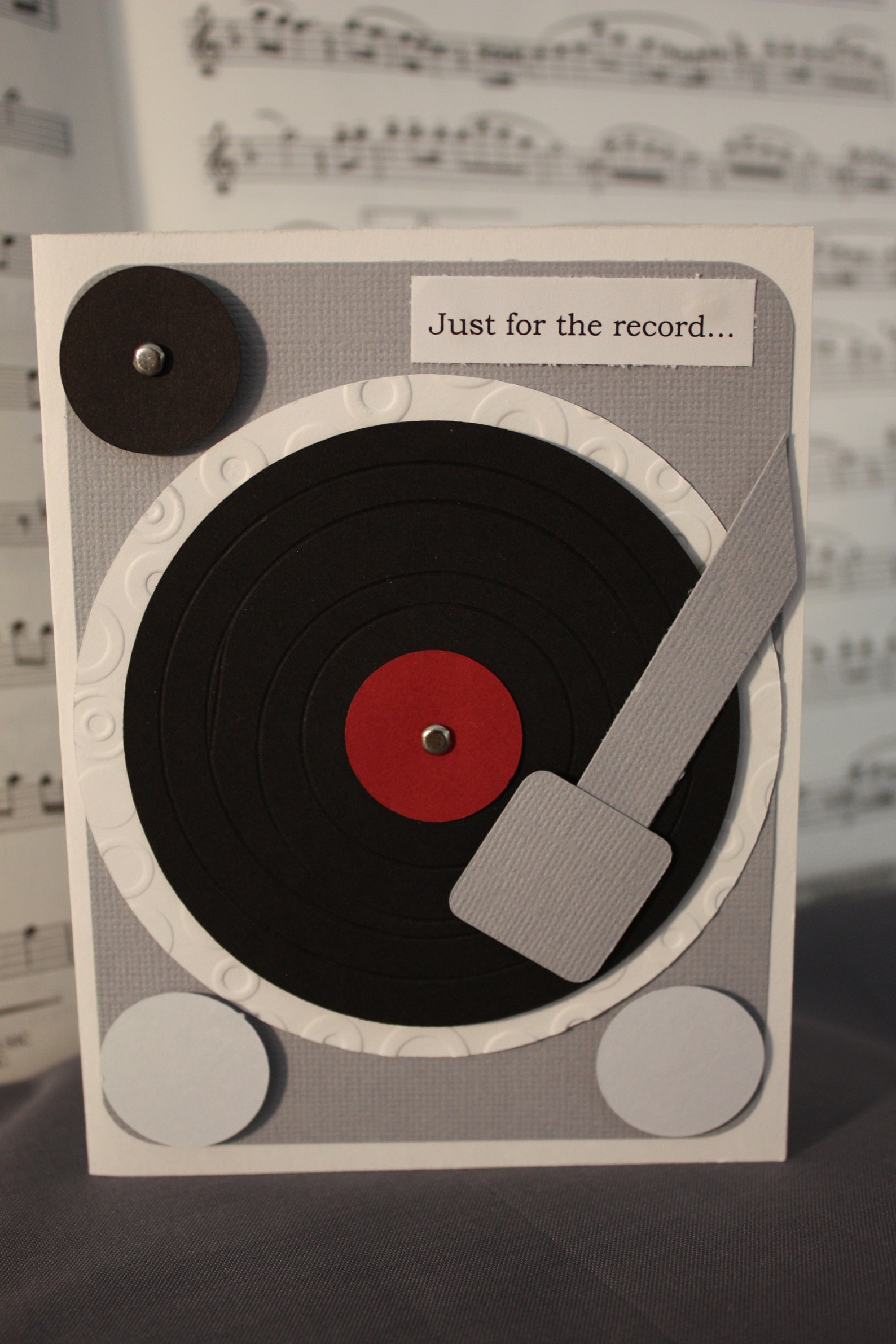 3D Happy Birthday Just for the Record Card - Etsy