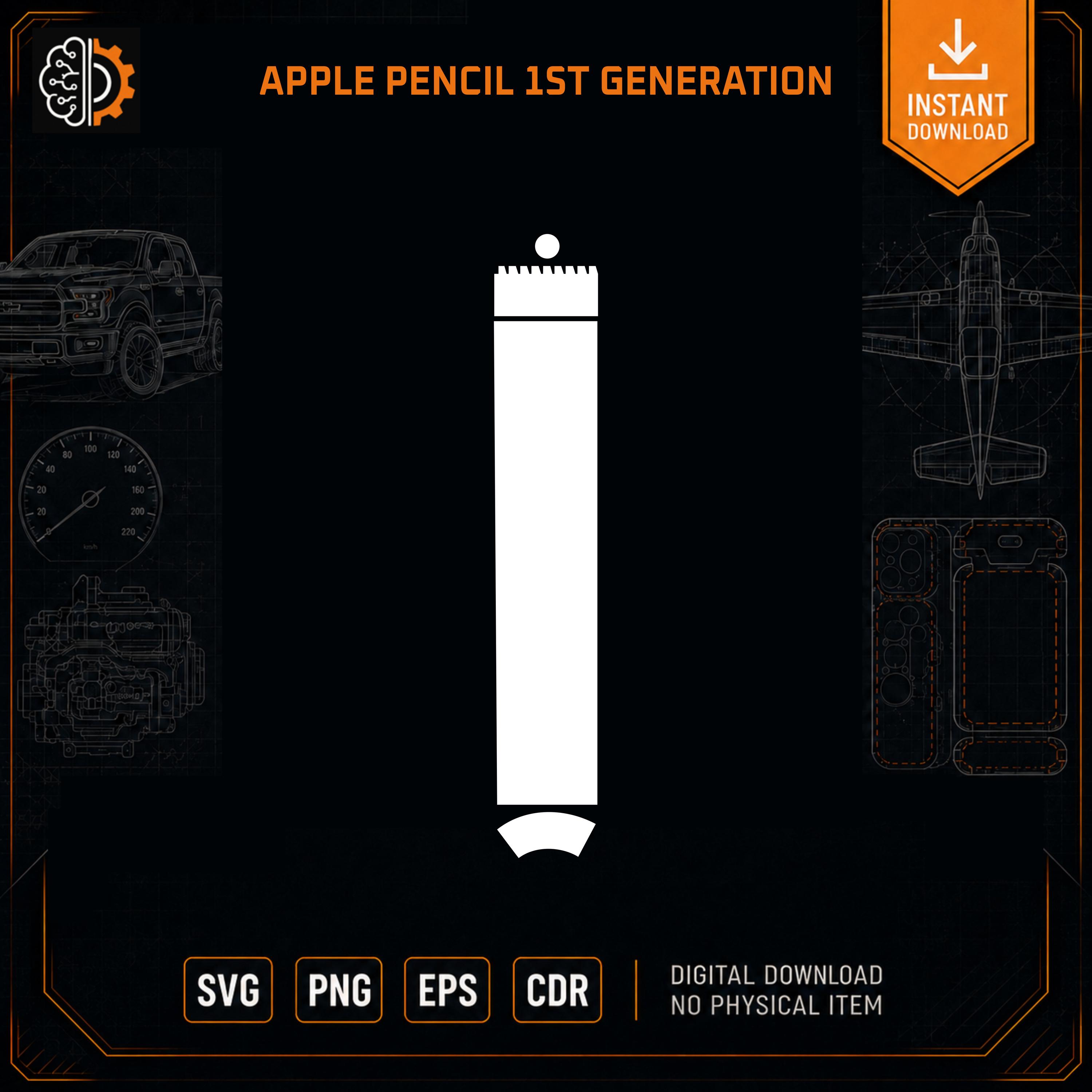Apple Pencil 1st Generation | SVG Digital Skin Template - Etsy