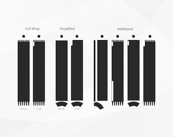 Apple Pencil 2e generatie | Digitale SVG-skin-sjabloon